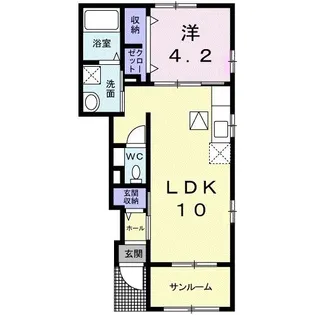 シュエット ガーデン【1階】の間取り