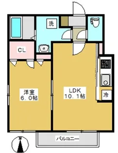 ロジプルニエ【2階】の間取り