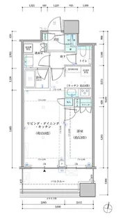 パークタワー勝どき サウス棟【11階】の間取り