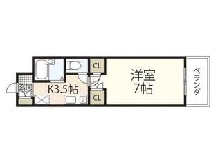 フレンズ【3階】の間取り