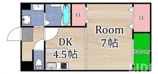 ベルダァー 番館【4階】の間取り