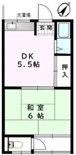 双葉荘【1階】の間取り