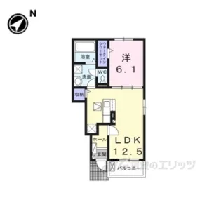 モマンドゥマノワール【1階】の間取り