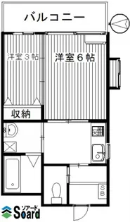 パレスK.S【2階】の間取り