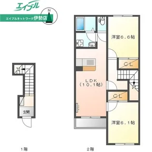 ヴェールメゾン【2階】の間取り