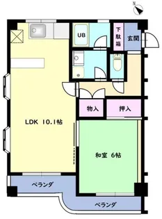 ドミノ上小マンション【3階】の間取り
