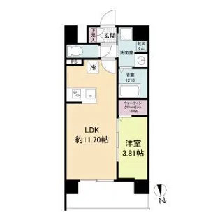 WORVE吹田江坂【5階】の間取り