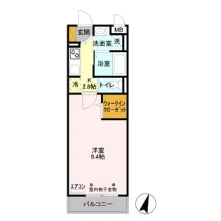 エスポワール八汐【3階】の間取り