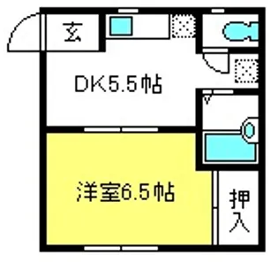 ホワイトコーポ【2階】の間取り