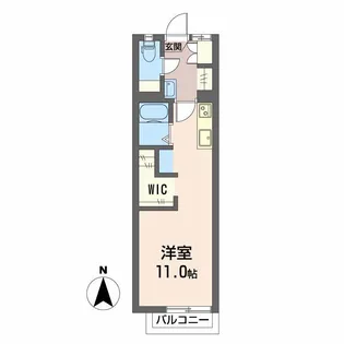 フレグランスマルナカ【2階】の間取り