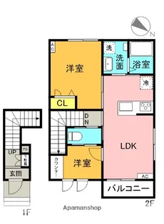 メゾン・ソレイユ【2階】の間取り