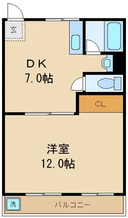 横山マンション【3階】の間取り