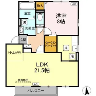 リビングタウン向中野B【1階】の間取り