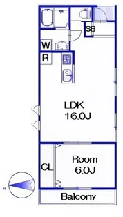 ボヌール住吉【3階】の間取り