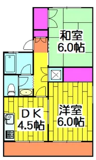 コーポオオゴD棟【1階】の間取り