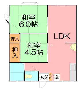 ジュネスキクチ【1階】の間取り