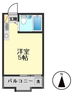 第8スターコーポ【2階】の間取り