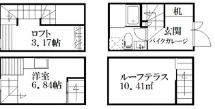ガレット空港前IIの間取り