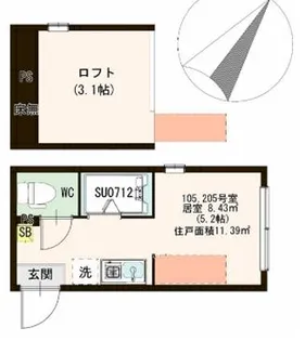 ハッピネス北池袋【2階】の間取り