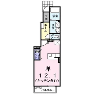 エクレラージュA【1階】の間取り