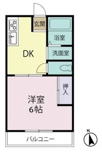 サンハイツ【2階】の間取り
