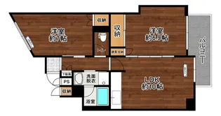 並木ガーデンヒルズ【8階】の間取り