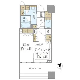 白金ザスカイE【18階】の間取り