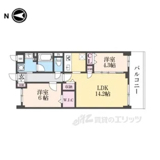 Raffine京都上鳥羽【5階】の間取り