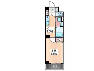 仮)舟入南1丁目複合ビル【6階】の間取り
