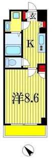 スカール千葉みなと【2階】の間取り