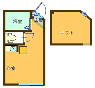 ユナイト鶴見メルキュール・オペラ【2階】の間取り