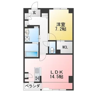 エクレール桶狭間 A棟【3階】の間取り