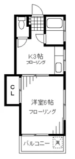 サンエイハイツ【2階】の間取り