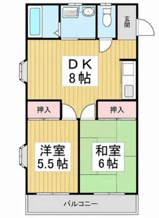 アーバングリン岩崎A【1階】の間取り