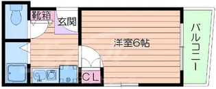 アルディア関大前【3階】の間取り