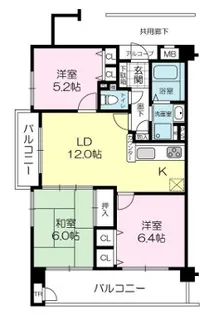 プレステージ東加古川II【6階】の間取り