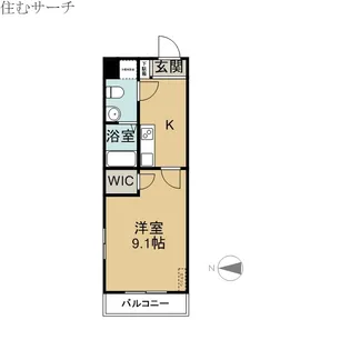 GRANDUKE四日市【4階】の間取り