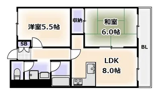 パピネス【4階】の間取り