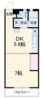 コーラルマンション【1階】の間取り