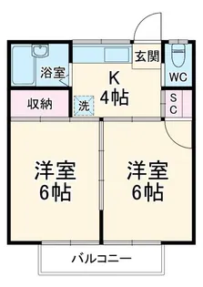 メゾン榎本【1階】の間取り