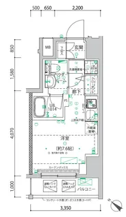 スパシエ横浜アルト【8階】の間取り