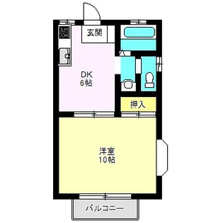 三山ハイツ III【2階】の間取り