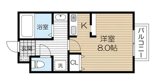 サンクチェリー【1階】の間取り