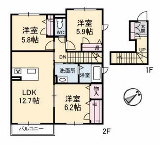 Well Valley【2階】の間取り
