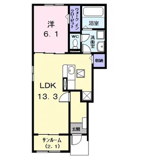 グレイスコート【1階】の間取り