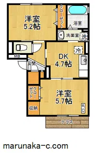 アンバサル【2階】の間取り