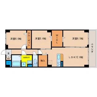 PLACIDES【1階】の間取り