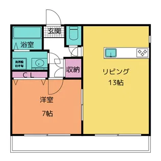 P・Yマンション【5階】の間取り