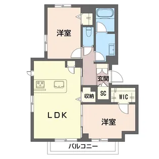 ラ・コリーナ中山ウエスト【SHM】【2階】の間取り