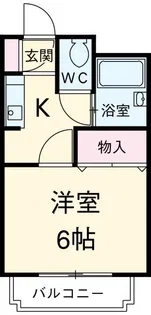 三高・クラウンキャスル【1階】の間取り